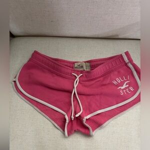 Hollister Fuchsia Lounge Shorts with White Accents